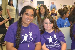 Lemoore High's Jasmeen Manger, with Karen, the student she intends to mentor this year as part of the "Bigs and Littles" program.